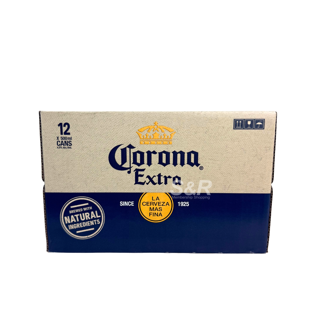 Corona Extra Beer 12 cans x 500mL Corona Extra Beer 12 cans x 500mL